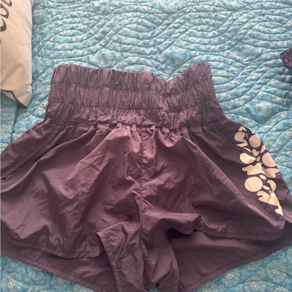 Free people movement shorts in purple